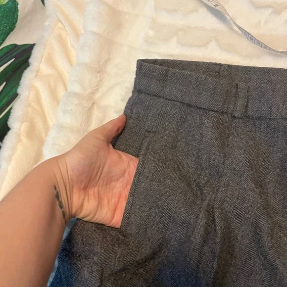 Vintage Avoca Ireland XL High Rise Classic Fall Crop Preppy 100% Wool Pants - Picture 9 of 10